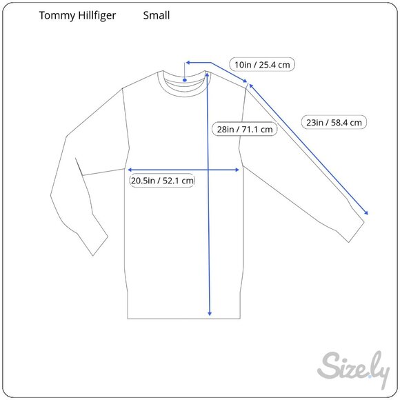 Tommy Hilfiger Jeans Sweatshirt Mens Size Small Rainbow Spell Out Blue Pullover - Picture 7 of 8